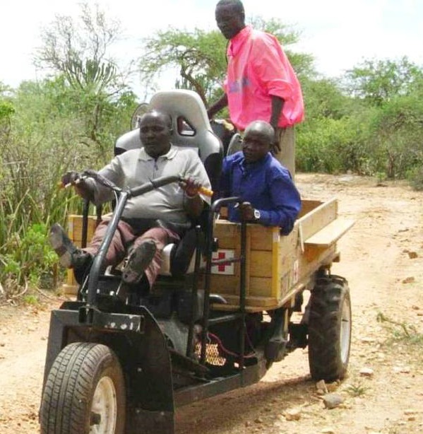 Polio driver going to market