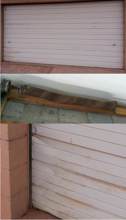 broken garage door