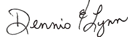 Dennis & Lynn signature