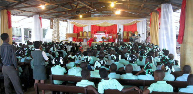 chapel at Grand Goave Christian School