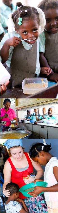 ministering to thousands in Haiti through ABC food