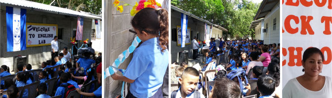 English lab dedication in Honduras