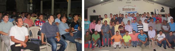 men's meeting in Honduras