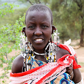 Maasai woman in Tanzania