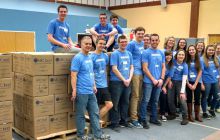 some of the packing team members from Worthington Christian Church